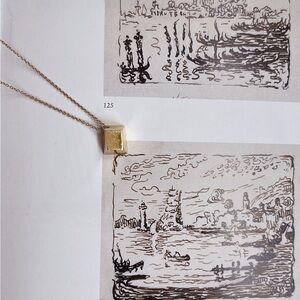 Tiffany &Co Frank Gehry 18k Torque Cube Necklace